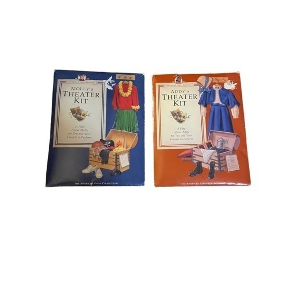 2 American Girl Theater Kits Addy's and Molly's Play Girls Fun Costume Scripts